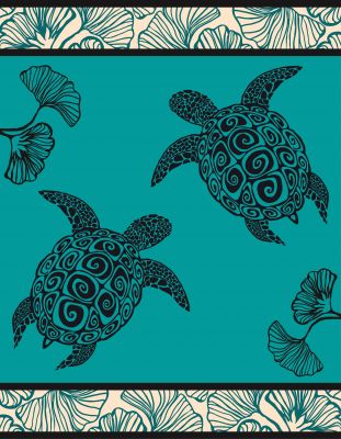 Serviette XXL tortue Mallorca