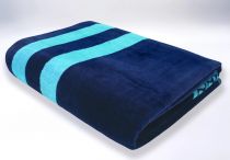 Serviette XXL tortue Paxos ciel et marine